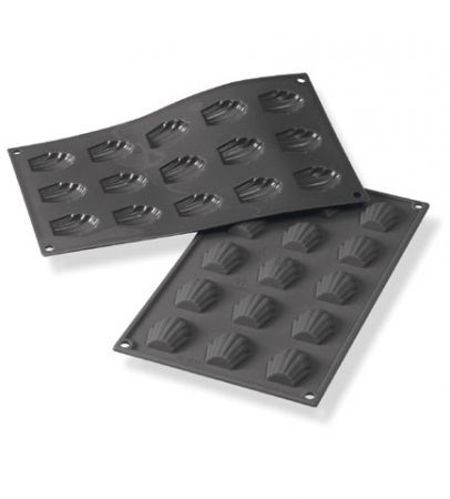 Forme 17.5x30cm Monoportii, Mignon - Forma Silicon Madeleine 4.4x3.4xH1cm, 15 cavitati