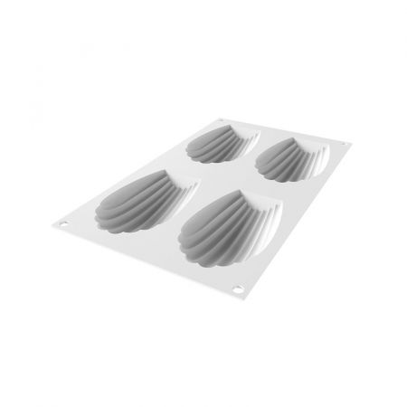 Forma Silicon Madeleine XL 11.7 x 7 x H 2.2 cm, 4 cavitati, 95 ml [3]