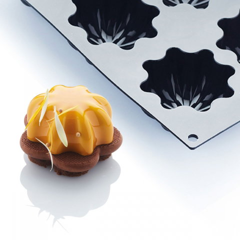 Forme de Silicon Cofetarie - Forma Silicon Medusa 7.2 x 7.2 x H 4 cm, 6 cavitati, 113 ml