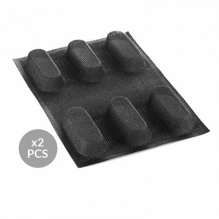 Forma Silicon Microforata 30.5 x 20.3 cm, 6 Cavitati 9.5 x 4 x H 2.5 cm, Set 2 buc [4]