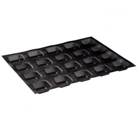 Forme Silicon Microforate - Forma Silicon Microforata 30x40 cm, 20+20 Cavitati Patrate 5x5xH2.6 cm, Set 2 buc