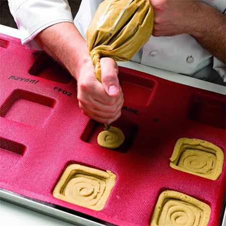 Forme Silicon Microforate - Forma Silicon Microforata 60x40 cm, Cavitati Patrate 12x12xh3 cm