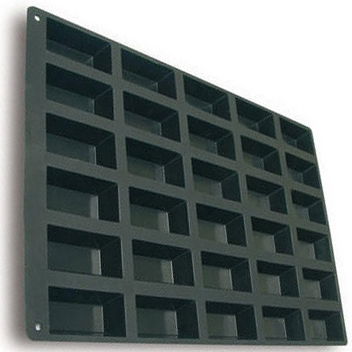 Forme 60x40cm Monoportii, Mignon - Forma Silicon Mini Cake Monoportii 9.9 x 4.9 x h 3 cm, 30 cavitati, 130 ml (SQ006)