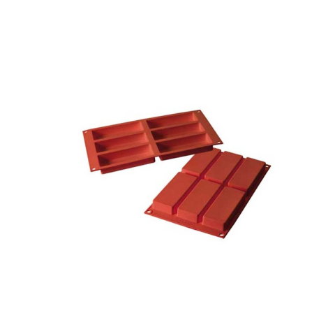 Forme de Silicon Cofetarie - Formă Silicon Mini Chec 12 x 4.5 x H 2cm, 6 cavități (SF128)