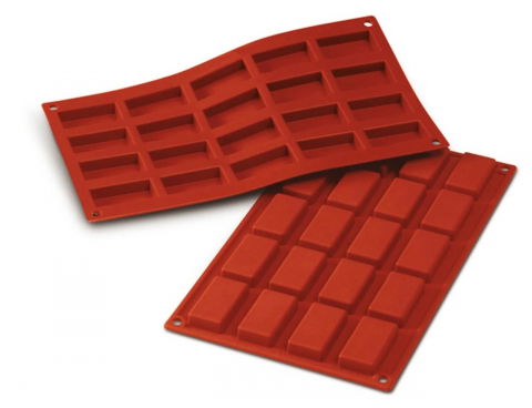 Forme Silicon Monoportii, Mignon - Forma Silicon Mini Chec 4.9 x 2.6 x H 1.1 cm, 20 cavitati (SF025)