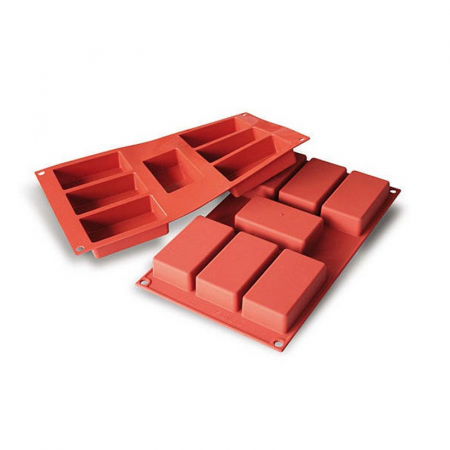 Forme de Silicon Cofetarie - Forma Silicon Mini Chec 8.7 x 4.8 x H2.4 cm, 7 cavitati (SF110)