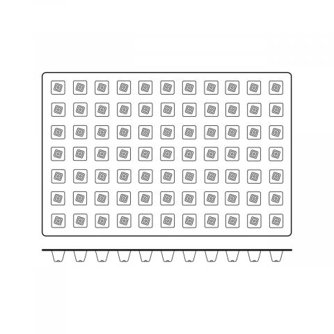 Forma Silicon Mini Piramid Mignon 2.8 x 2.8 x H 2.5 cm, 77 cavitati, 11 ml, (SQ046) [3]