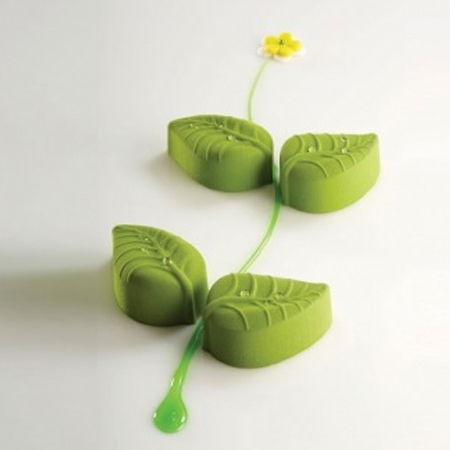 Forme 60x40cm Monoportii, Mignon - Forma Pavoflex 60x40 cm Frunza 8.6x5.6xh3.8 cm, 24 cavitati, 105 ml