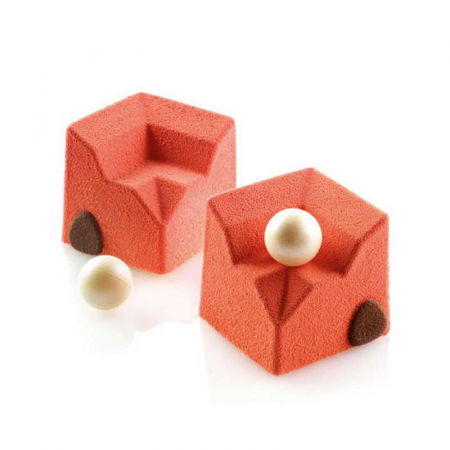 Forme 60x40cm Monoportii, Mignon - Forma Silicon Monoportii Sweet Corner 5.2 x 5.2 x H 5.07 cm, 28 cavitati, 102 ml, (SQ021)