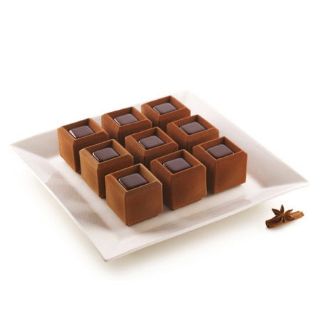 Forme de Silicon Cofetarie - Forma Silicon Mozaic 5 x 5 x H 5 cm, 6 cavitati x 105 ml