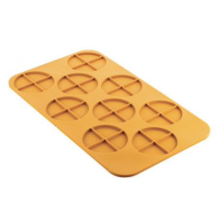 Forme de Silicon Cofetarie - Forma Silicon NaturaE Cerc 4.0 Ø 10 x H 0.5 cm, 9 cavitati