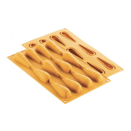 Forme de Silicon Cofetarie - Forma Silicon NaturaE Morcov 7.8 x 2.3 x H 2.3 cm, 12 cavitati