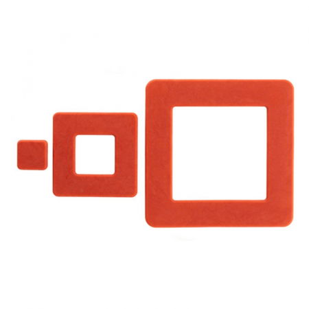 Forme de Silicon Cofetarie - Forma Silicon NaturaE Patrat 3.0 2x2 - 5.6x5.6 - 9.8x9.8 x H 0.5 cm, 8 cavitati