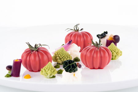 Forme Silicon pentru Decor si Plating - Forma Silicon NaturaE Rosie Ø 4.3 x H 2.8 cm, 12 cavitati