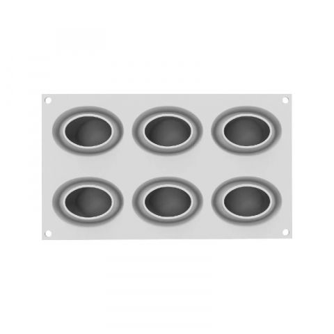 Forme de Silicon Cofetarie - Forma Silicon Nebula 85, 7.5 x 5.2 x H 4.7 cm, 6 cavitati x 85 ml