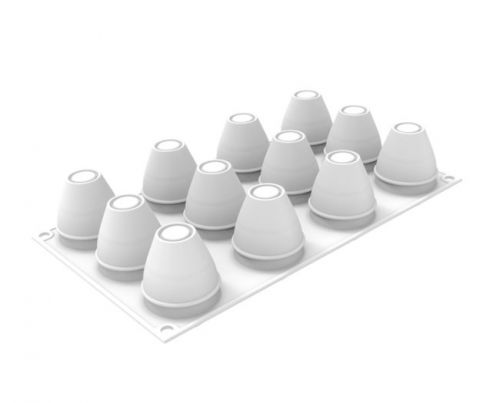 Forme 17.5x30cm Monoportii, Mignon - Forma Silicon Ou Ø 4.6 x H 6.3 cm, 12 cavitati x 70 ml