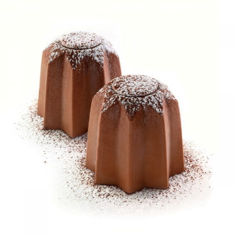 Forme 60x40cm Monoportii, Mignon - Forma Silicon Pandoro Monoportii Ø 7.65 x H 7.4 cm, 30 cavitati, 188 ml (SQ053)