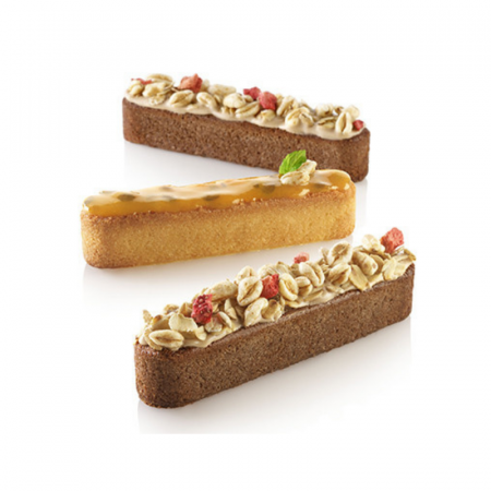 Forme 60x40cm Monoportii, Mignon - Forma Silicon Pastel 13 x 2.5 x h 2.5 cm, 32 cavitati, 80 ml (SQ078)