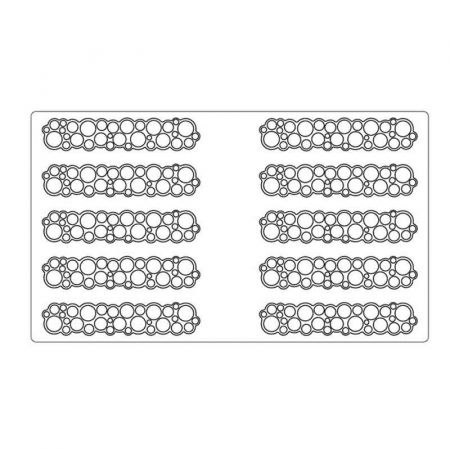 Forma Silicon PavoDecor Cercuri, 10 cavitati 12 x 2.5 x H 0.2 cm, 2.2 ml [3]