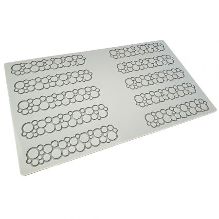 Forme de Silicon Cofetarie - Forma Silicon PavoDecor Cercuri, 10 cavitati 12 x 2.5 x H 0.2 cm, 2.2 ml