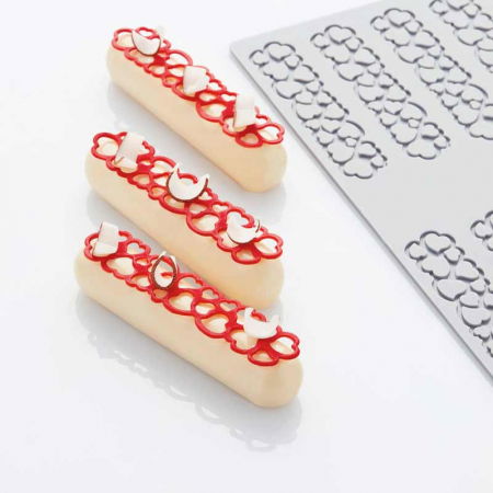 Forma Silicon PavoDecor Inima Forma Alungita, 10 cavitati 12 x 2.7 x H 0.2 cm, 2.6 ml [3]