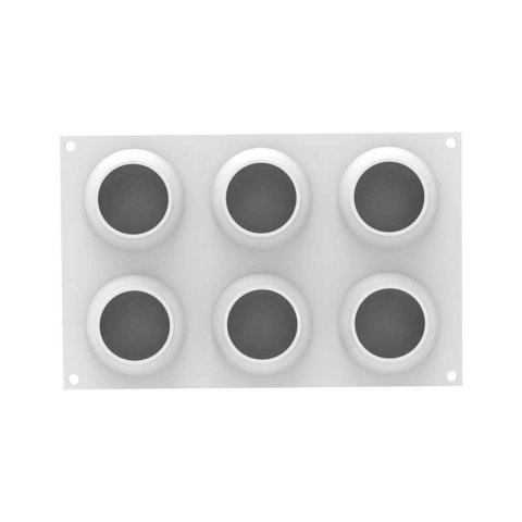 Forma Silicon Piatra Ø 7.8 x H 3.7 cm, 6 cavitati x 145 ml [2]