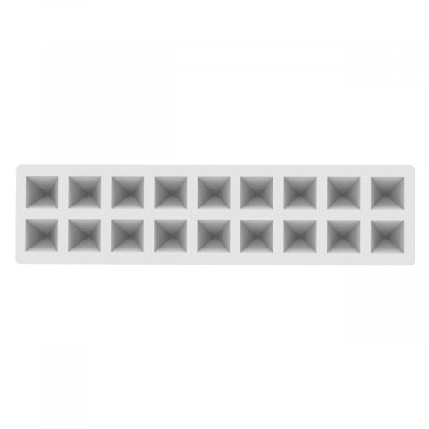 Forme de Silicon Cofetarie - Forma Silicon Piramid 3.2 x 3.2 x H 3.2 cm, 18 cavitati x 11 ml