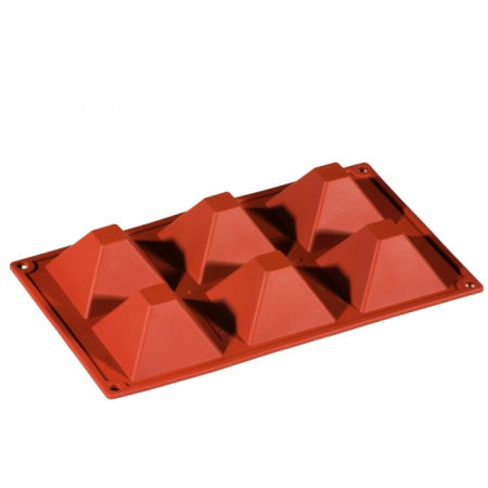 Forme Silicon Monoportii, Mignon - Forma Silicon Piramida 7.1x7.1xh4 cm, 6 cavitati