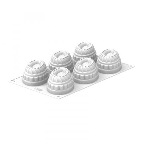 Forma Silicon Pleincoeur Oval 12.4 x 8.4 x H 4.3 cm, 6 cavitati x 145 ml [2]