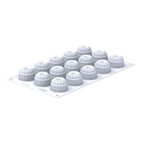 Forma Silicon Pleincoeur Rotund Ø 4 x H 2.7 cm, 15 cavitati x 27 ml [2]