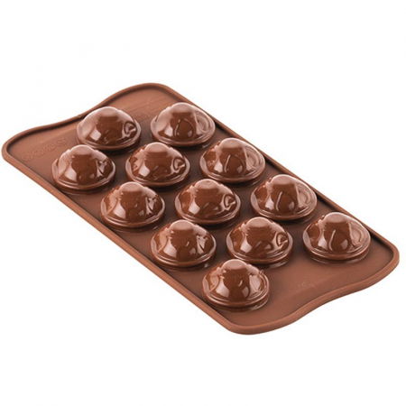 Forme Multicavitati Mici - Forma Silicon Praline Craniu Ø 3 x H 2.1 cm, 10 ml, 12 cavitati (SCG55)