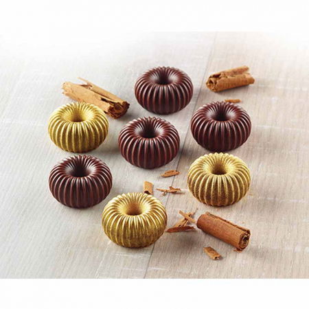 Forma Silicon Praline Silikomart 3D Crown Ø 3 x H 1.5 cm, 9 ml, 11 cavitati (SCG49) [2]