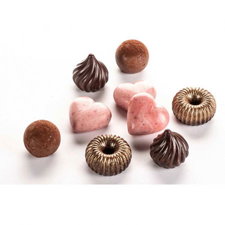 Forma Silicon Praline Silikomart 3D Crown Ø 3 x H 1.5 cm, 9 ml, 11 cavitati (SCG49) [3]