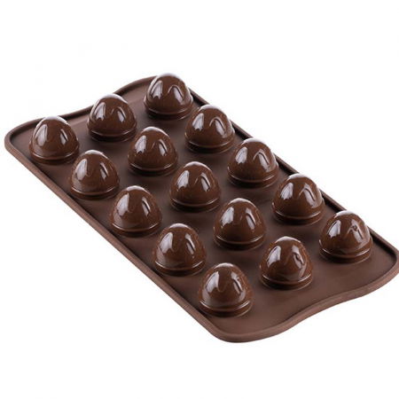 Forme Multicavitati Mici - Forma Silicon Praline Silikomart 3D Drop Ø 2.3 x H 3 cm, 8 ml, 15 cavitati (SCG53)