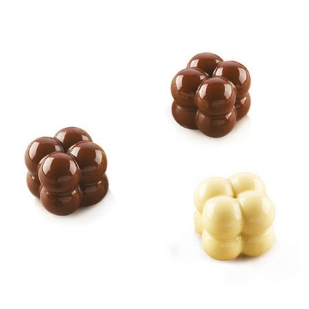 Forma Silicon Praline Silikomart 3D Game 2.2 x 2.2 x H 2 cm, 8 ml, 15 cavitati (SCG51) [2]