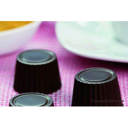 Forme Multicavitati Mici - Forma Silicon Praline Silikomart Clasic Ø 3 x H 1.85 cm, 10 ml, 15 cavitati (SCG07)