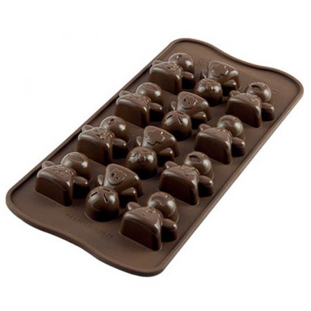 Forme Multicavitati Mici - Forma Silicon Praline Silikomart Mood 3.3 x 3.4 x H 1.7 cm, 8 ml, 12 cavitati (SCG15)