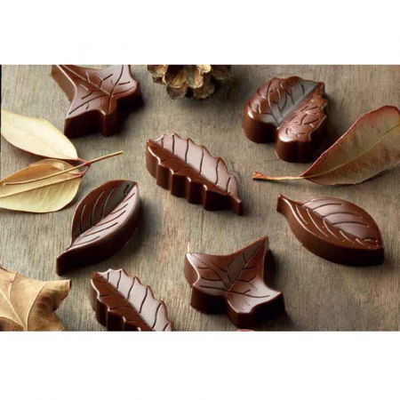 Forme Multicavitati Mici - Forma Silicon Praline Silikomart Natura 5.1 x 2.3 x H 1.45 cm, 10 ml, 8 cavitati (SCG10)