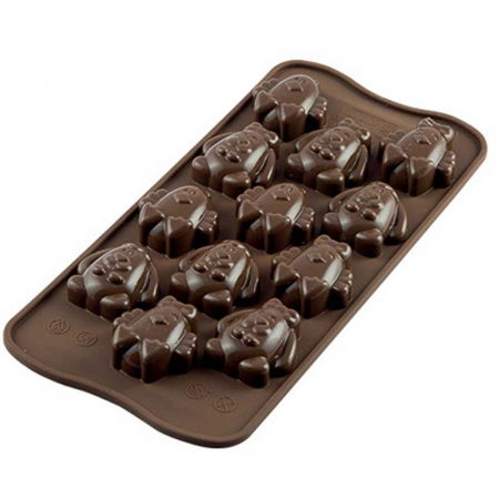 Forme Multicavitati Mici - Forma Silicon Praline Silikomart Paste 3.4 x 3.4 x H 1.8 cm, 8.7 ml, 12 cavitati (SCG30)