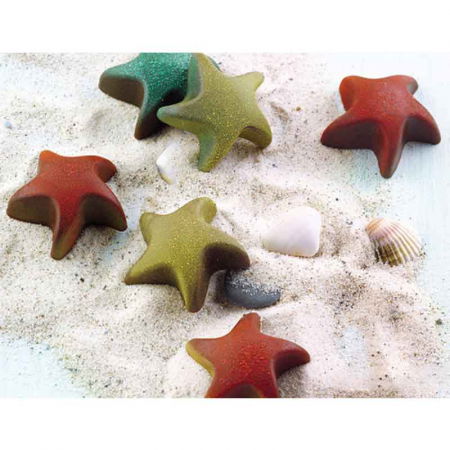 Forme Multicavitati Mici - Forma Silicon Praline Silikomart Stea Ø 3.4 x H 1.5 cm, 5.6 ml, 15 cavitati (SCG42)