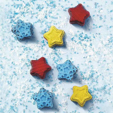 Forme Multicavitati Mici - Forma Silicon Praline Silikomart Stelute Ø 3 x H 1.5 cm, 5.6 ml, 15 cavitati (SCG45)