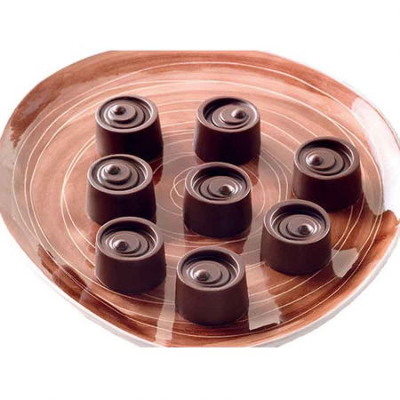 Forme Multicavitati Mici - Forma Silicon Praline Silikomart Vertigo Ø 2.8 x H 2 cm, 10 ml, 15 cavitati (SCG04)
