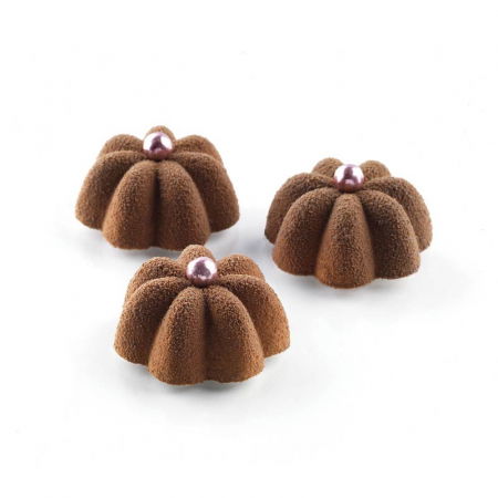 Forme 60x40cm Monoportii, Mignon - Forma Silicon Profesionala Charlotte Mini Ø 3.5 x H 1.5 cm, 77 cavitati (SQ034)