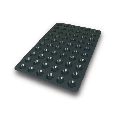 Forme 60x40cm Monoportii, Mignon - Forma Silicon Profesionala Tartelette Ø 4.4 x H 1 cm, 60 cavitati (SQ008)