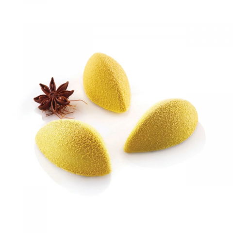 Forme 60x40cm Monoportii, Mignon - Forma Silicon Quenelle Mignon 6.3 x 3.1 x H 2.8 cm, 48 cavitati, 24 ml (SQ071)