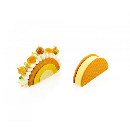 Forme Silicon Monoportii, Mignon - Forma Silicon Rainbow 10 x 2.1 x H 5 cm, 9 cavitati, 80 ml + decupator