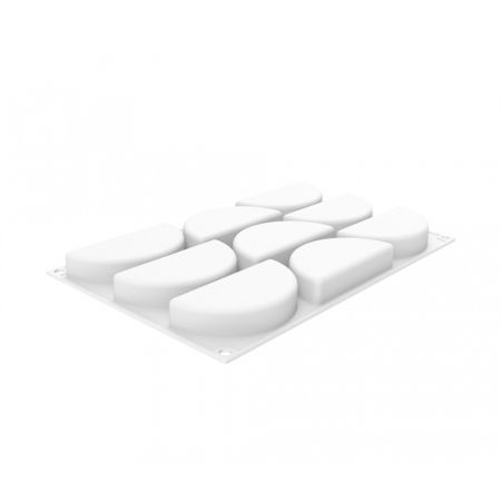 Forme Silicon Monoportii, Mignon - Forma Silicon Rainbow 10 x 2.1 x H 5 cm, 9 cavitati, 80 ml + decupator