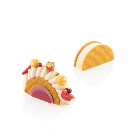 Forme de Silicon Cofetarie - Forma Silicon Rainbow 6.5 x 1.6 x H 3.25 cm, 16 cavitati, 26 ml + decupator