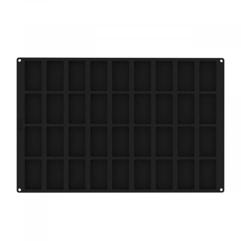 Forme 60x40cm Monoportii, Mignon - Forma Silicon Rectangle Monoportii 8.7 x 4.8 x H 1.5 cm, 36 cavitati, 61 ml (SQ095)