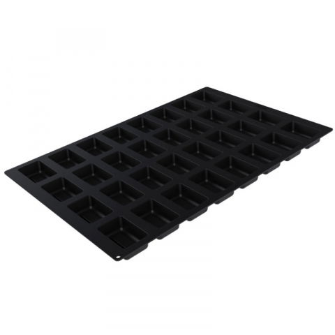 Forma Silicon Rectangle Savarin 7.8 x 5.1 x H 2.8 cm, 32 cavitati, 90 ml (SQ089) [3]